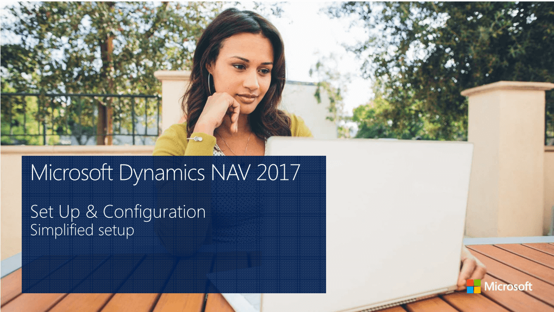 microsoft dynamics nav 2017 simplified set up